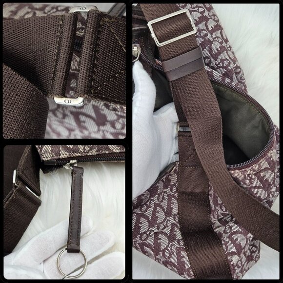 Christian Dior Brown Oblique Canvas Messenger Bag - Picture 16 of 17